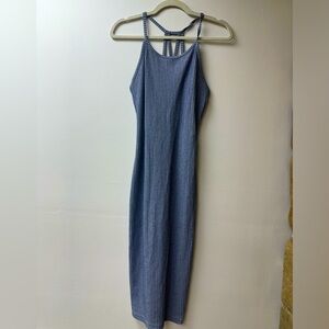 TWO ribbed bodycon midi dresses